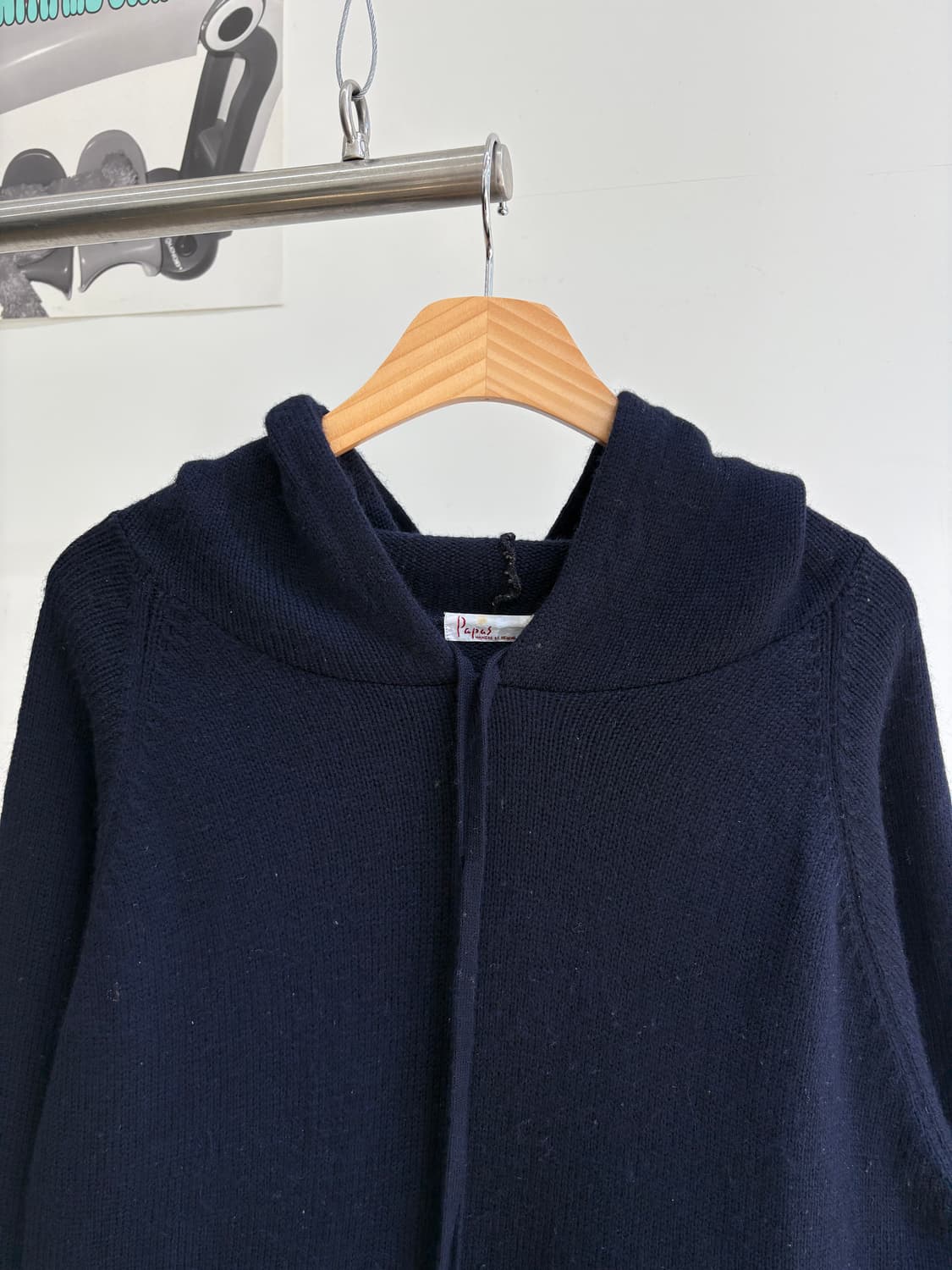 PAPAS 니트 후드티 상품이미지2