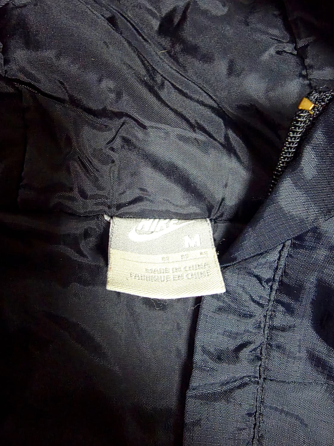 [나이키] 블록코어 근본 맨유 AIG 스폰서 올블랙 후드 바람막이 실측L 상품이미지5