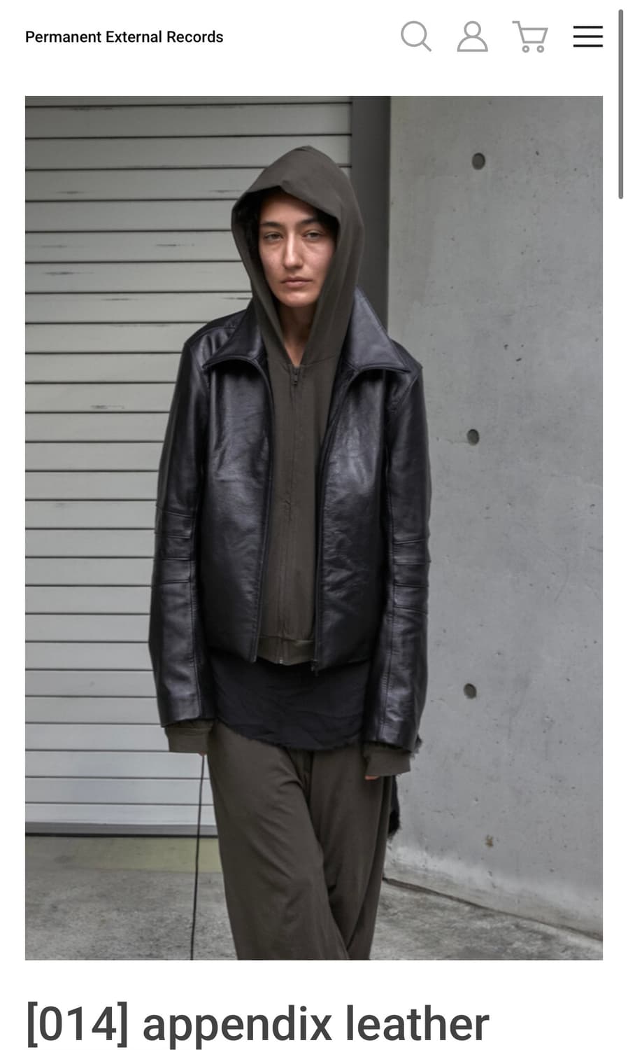 머듈 014 레더자켓 블랙 2사이즈 상품이미지1