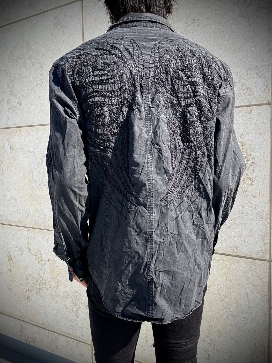 “Vintage”00’s V-Kei Tribal Wings Shirts 상품이미지1