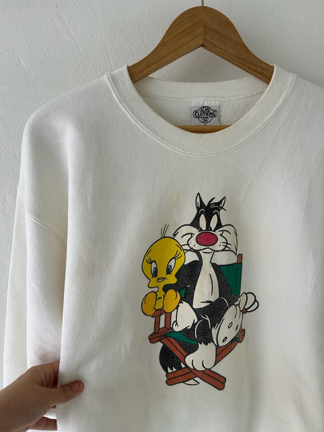 90' Sylvester cat  USA Sweatshirt.  상품이미지2