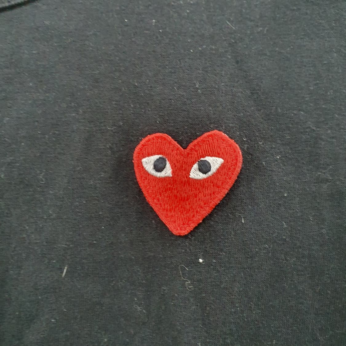 L(추S-M) 꼼데가르송 여성 레드와펜 데일리 면 반팔티셔츠 상품이미지4