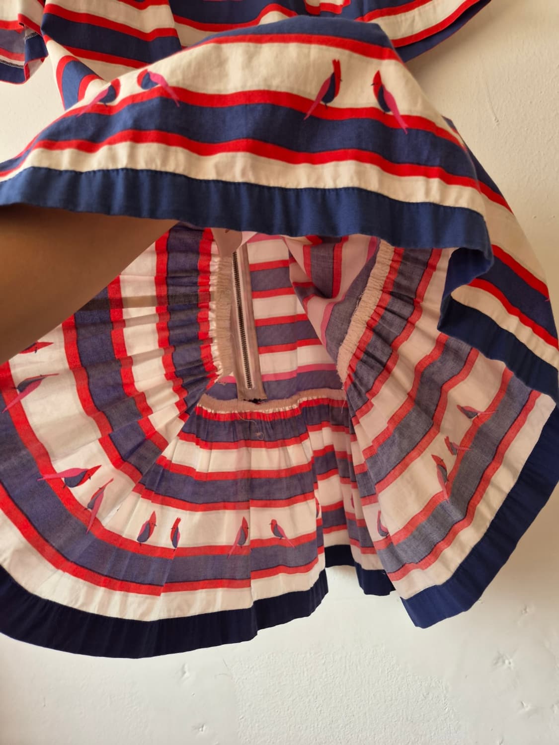 마크바이마크제이콥스 여성 스트라이프버드반팔롱블라우스 0사이즈 상품이미지5