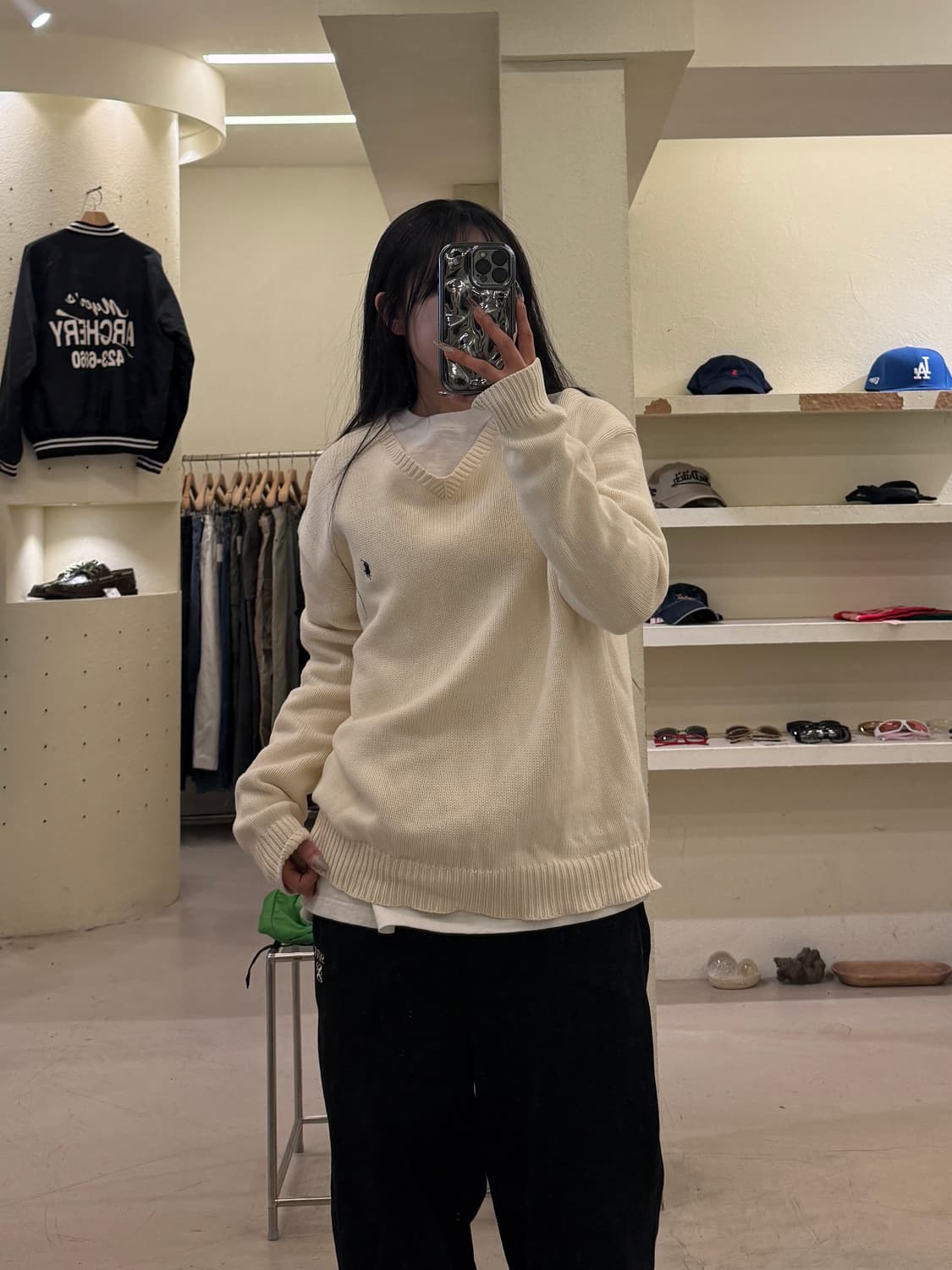 폴로 랄프로렌 포니 자수 브이넥 니트 U1084 상품이미지1