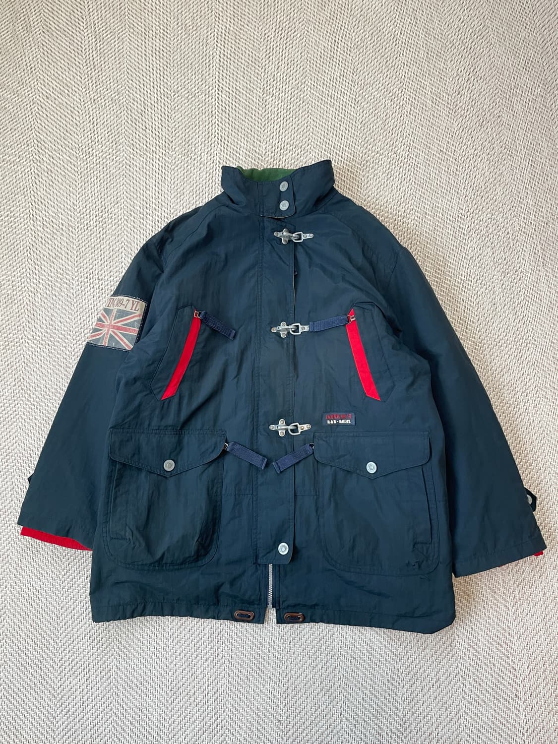 빈티지 파이어맨 버클 세일링 패딩  J03674 상품이미지1