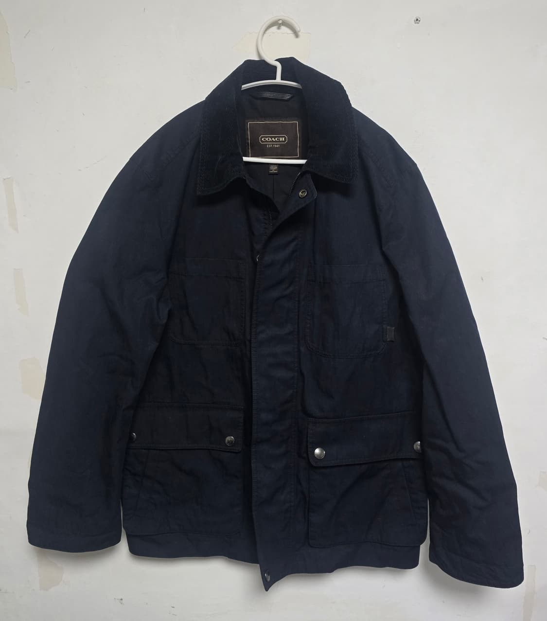 코치 남성 네이비 워크 자켓 M (110~115) 새상품 상품이미지1