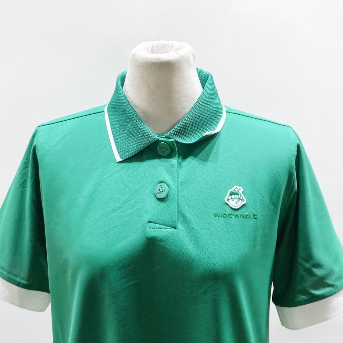 와이드앵글 2023 여성골프반팔 그린 95  상품이미지2