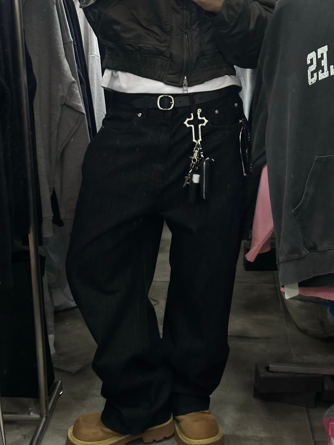 Ch flame belt - 크롬 불꽃 벨트 상품이미지5