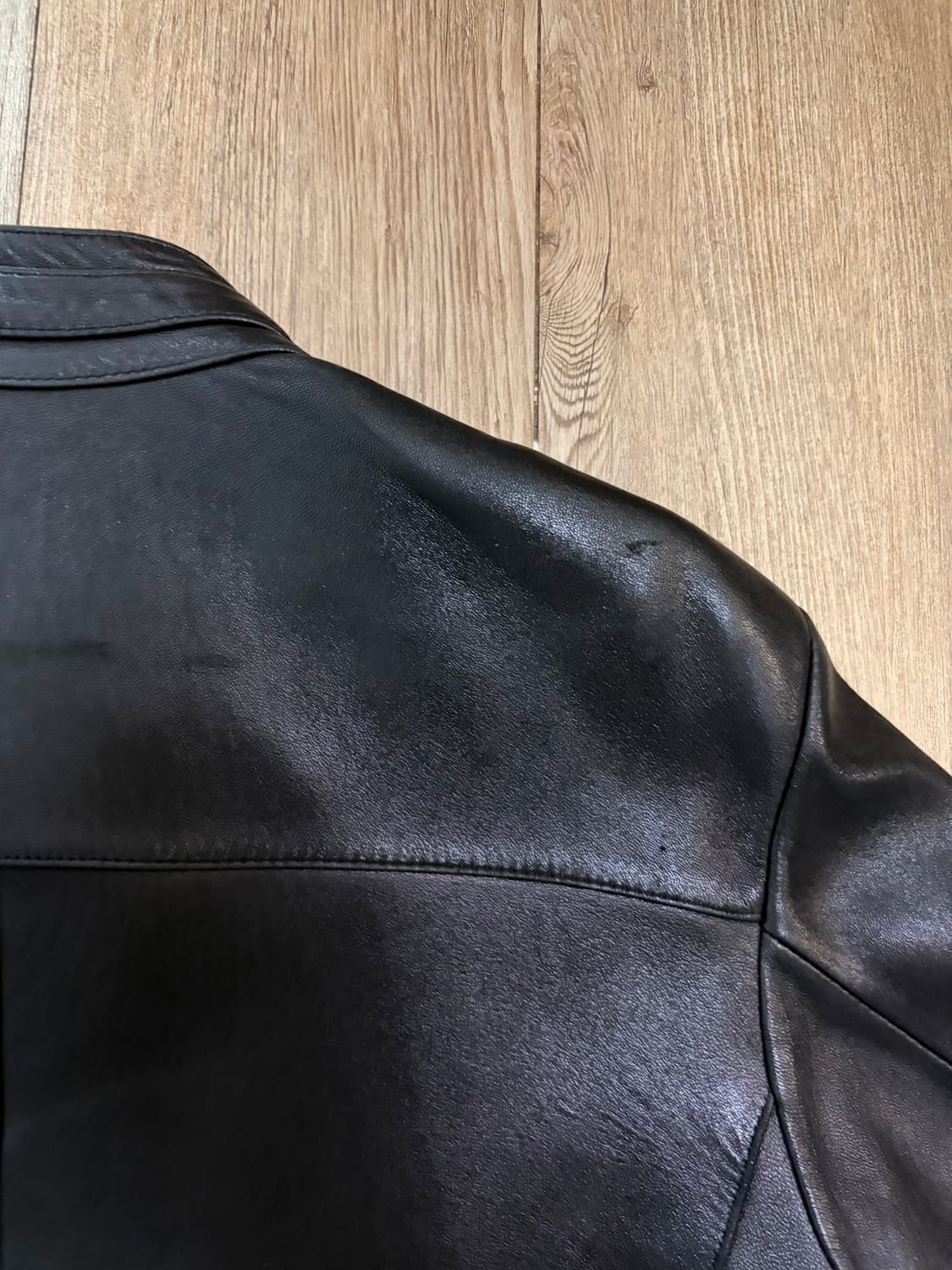 이탈리아 램스킨 미니멀 라이더 자켓 상품이미지7