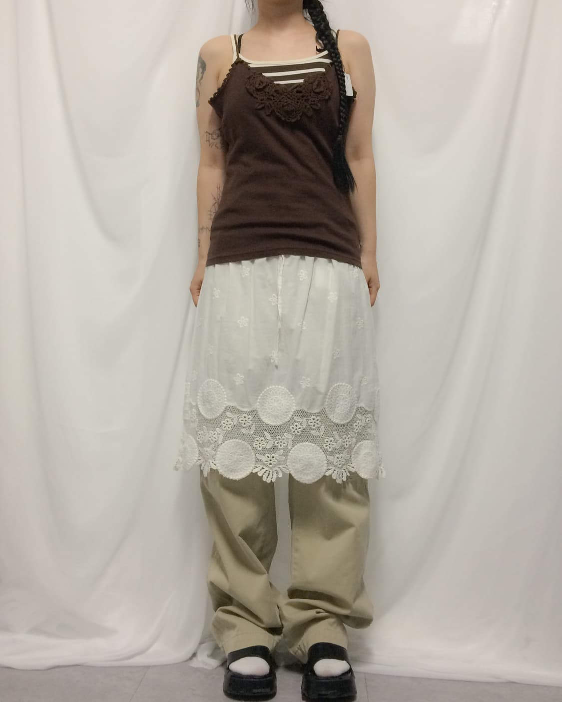 Crochet point sleeveless 상품이미지1