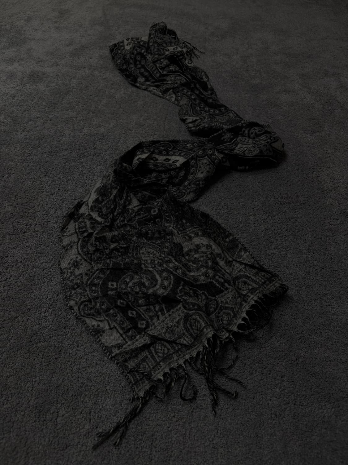 Vintage v-kei punk mood gothic scarf 상품이미지1