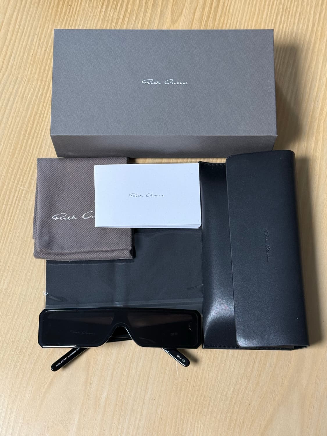 릭 오웬스 Geth 선글라스 블랙 상품이미지1