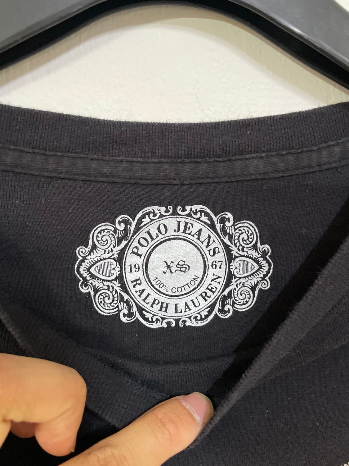 폴로랄프로렌 반팔 티셔츠 블랙 상품이미지4