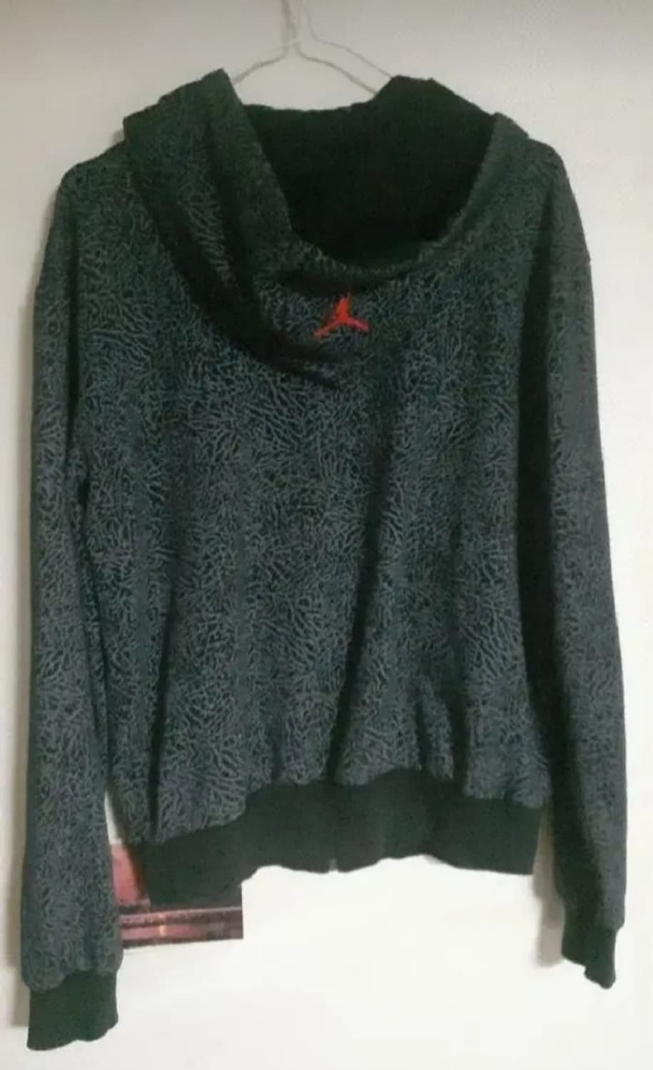 조던 올드스쿨 코끼리 패턴 후드 집업 L -USA 상품이미지2