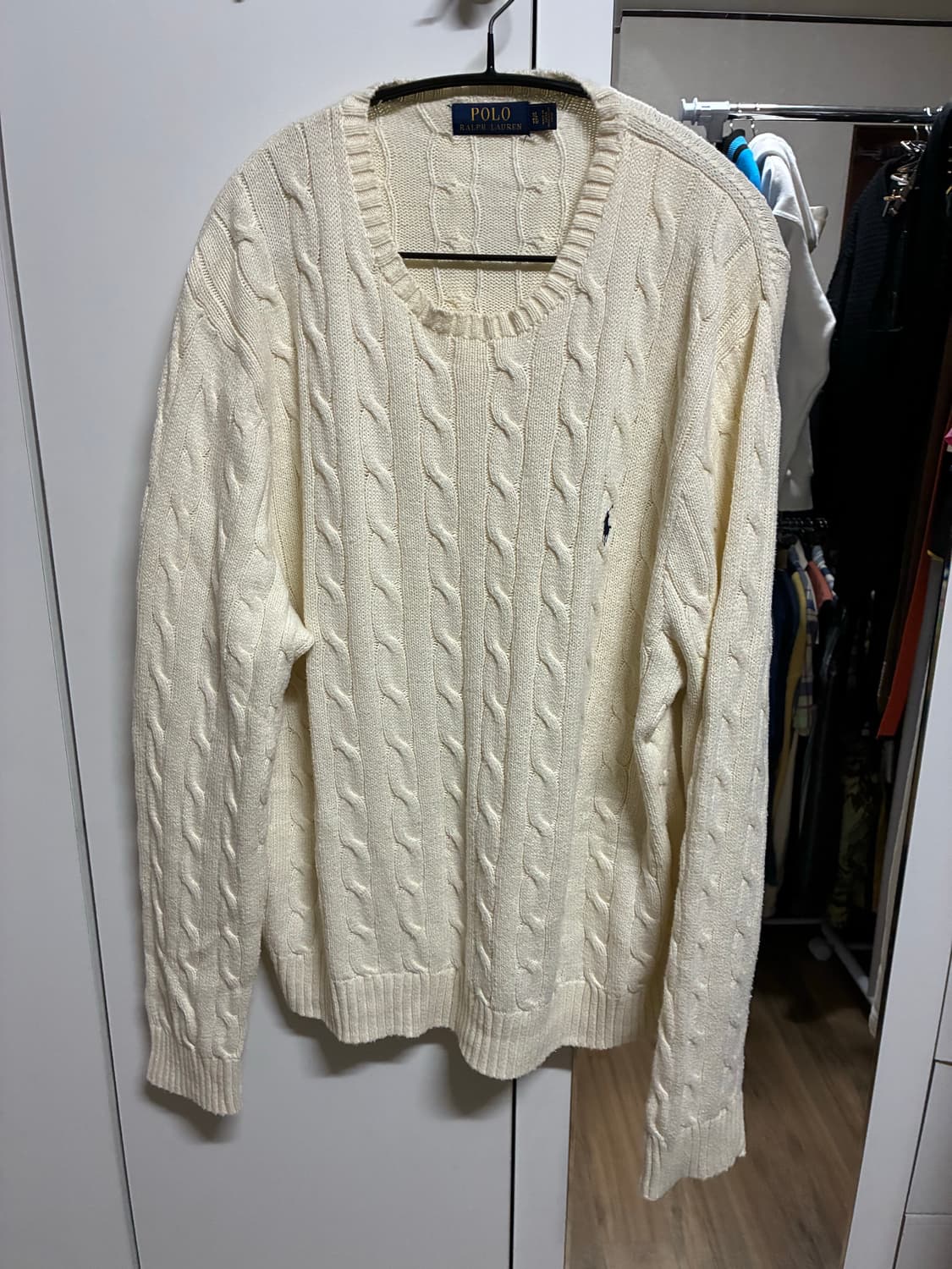 폴로 아이보리 니트 XL/105 상품이미지1