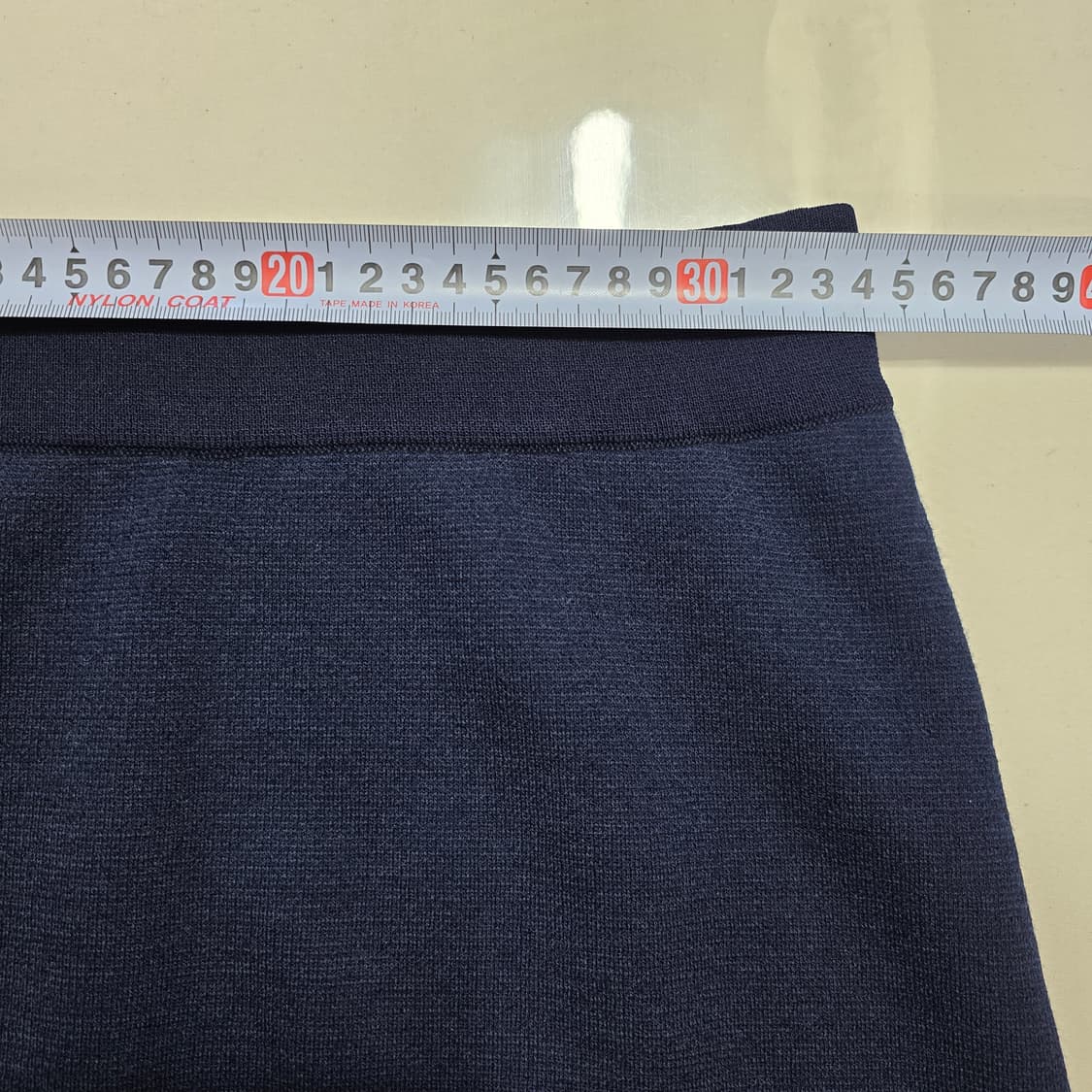 1180 시스템 한섬 네이비 니트 롱 스커트 버튼 디테일 상품이미지4