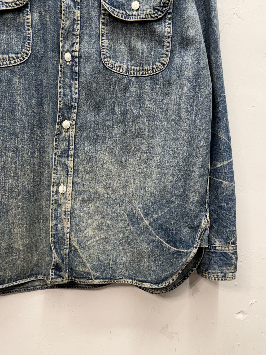 Japan SPELL BOUND Denim Work Shirt 상품이미지3