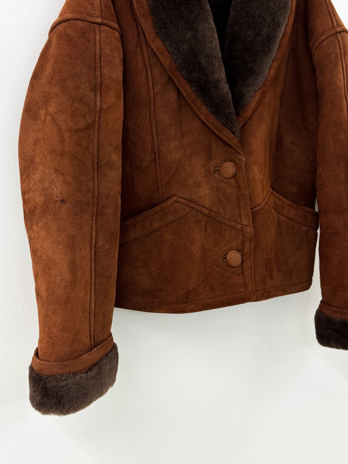 Vintage suede mouton jacket 상품이미지7