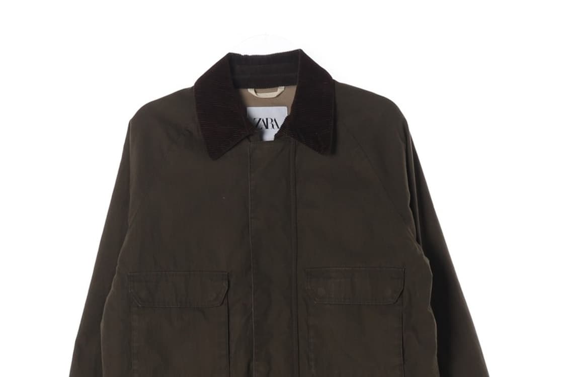 ZARA 코듀로이 카라 4포켓 워크자켓 M 상품이미지4