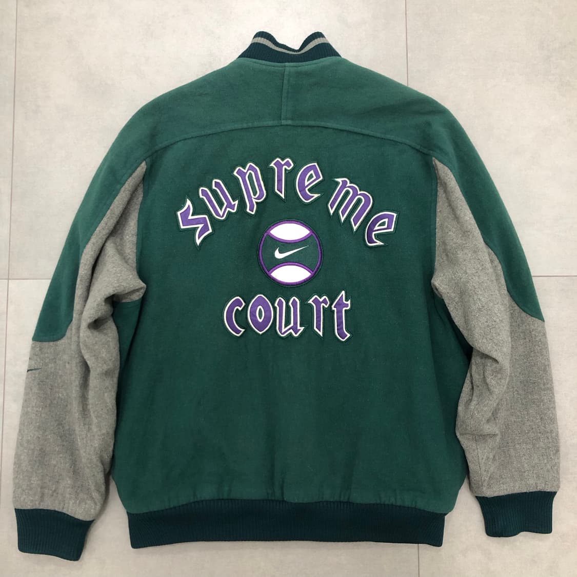 나이키 올드 슈프림코트 울 바시티 스타디움 자켓 100 상품이미지6