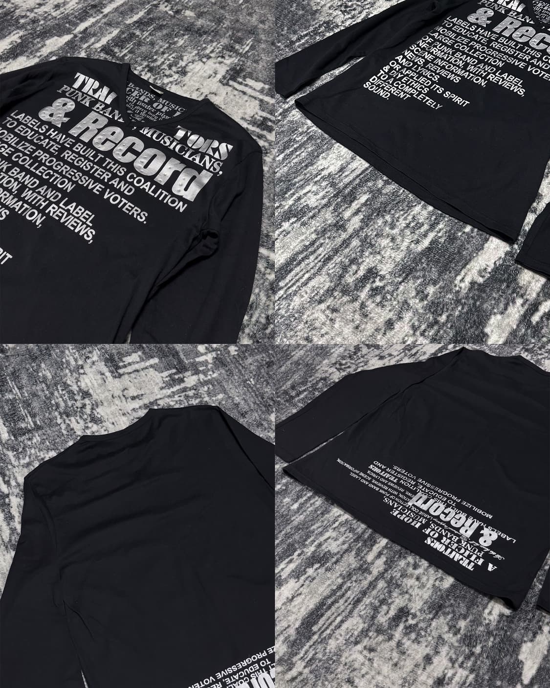 {Corn Flake} Silver Lettering L/S Tee    상품이미지5