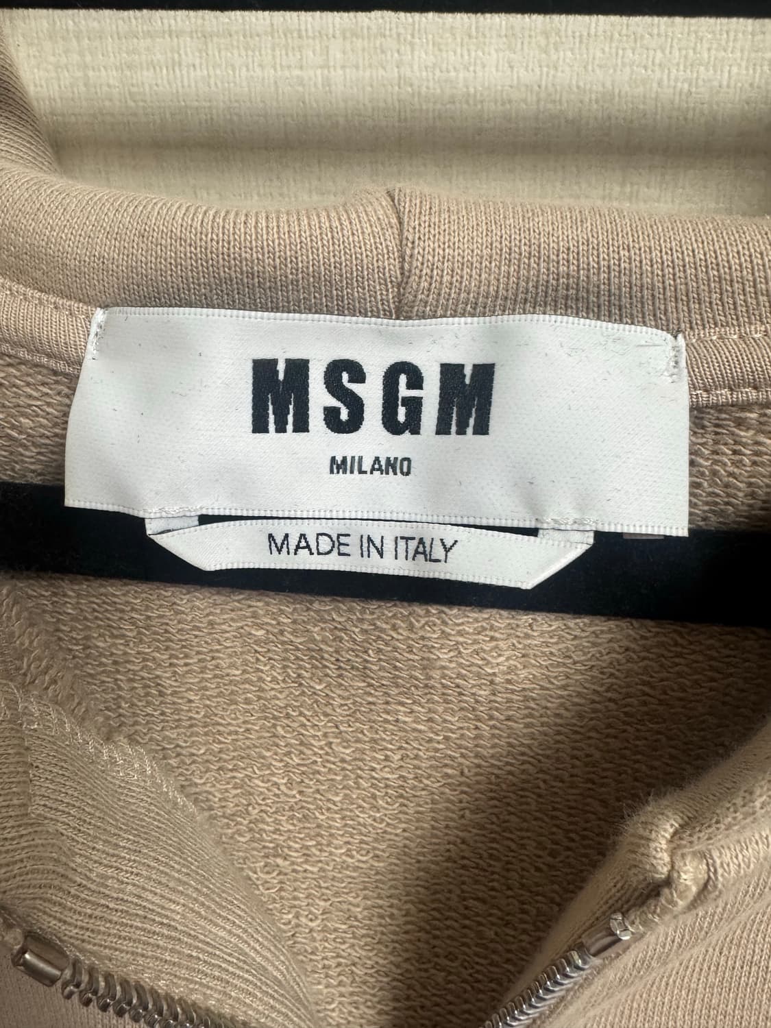 MSGM 베이지 후드집업 L 상품이미지5
