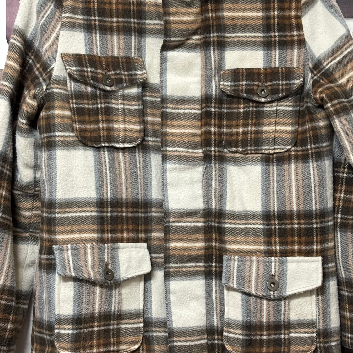 체크 누빔 자켓 상품이미지2