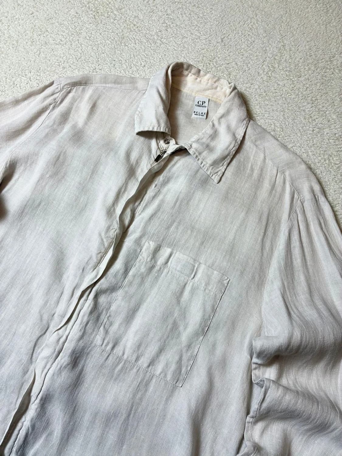 cp컴퍼니 90's 린넨 솔리드 셔츠 PN7336 상품이미지2