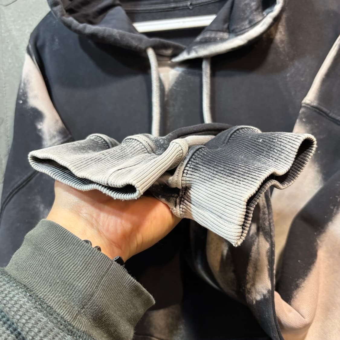 [M] DIESEL 디젤 타이다이 워싱 빈티지 후드티 상품이미지2