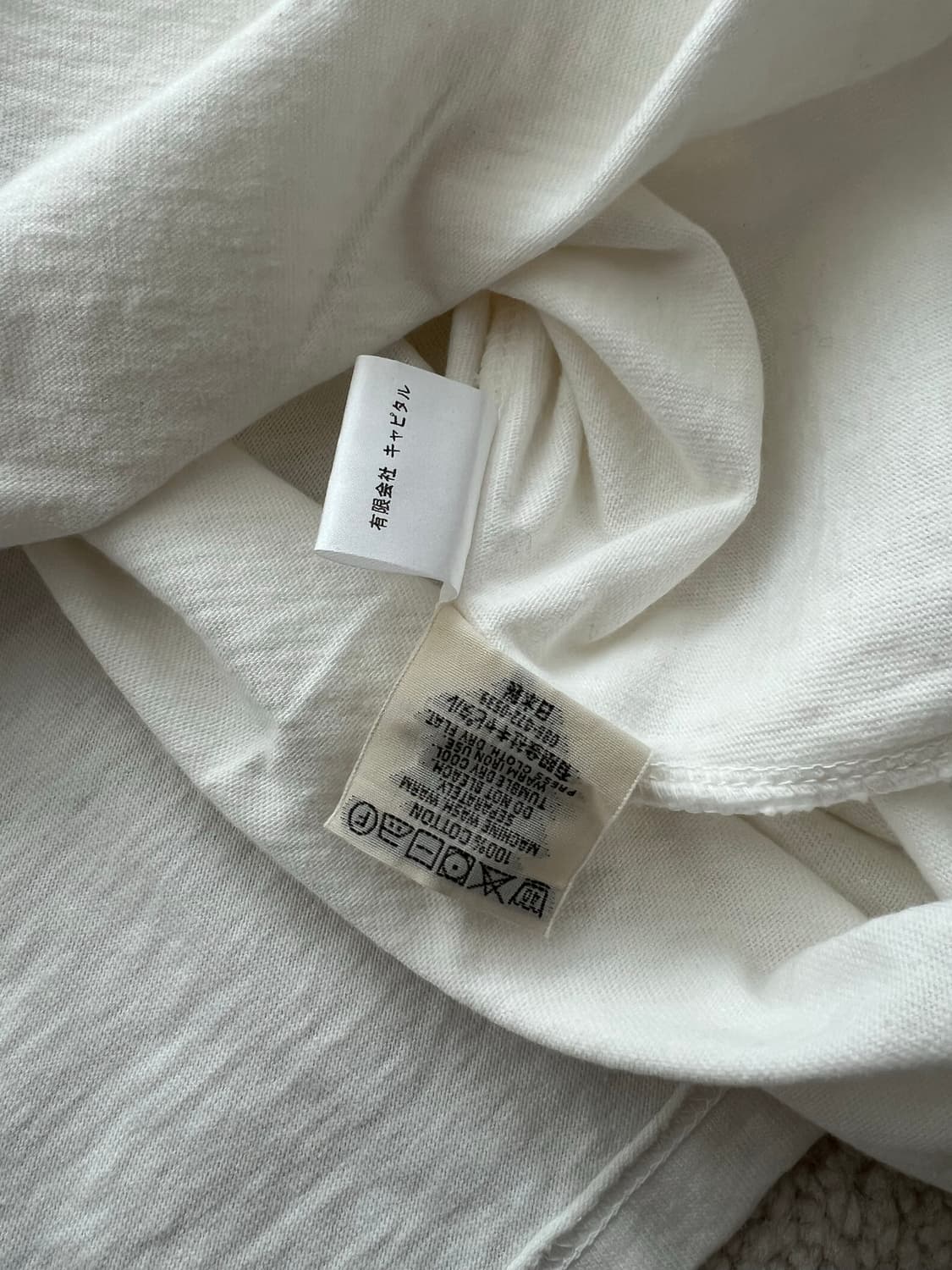 캐피탈 반다나 티셔츠 화이트 상품이미지6