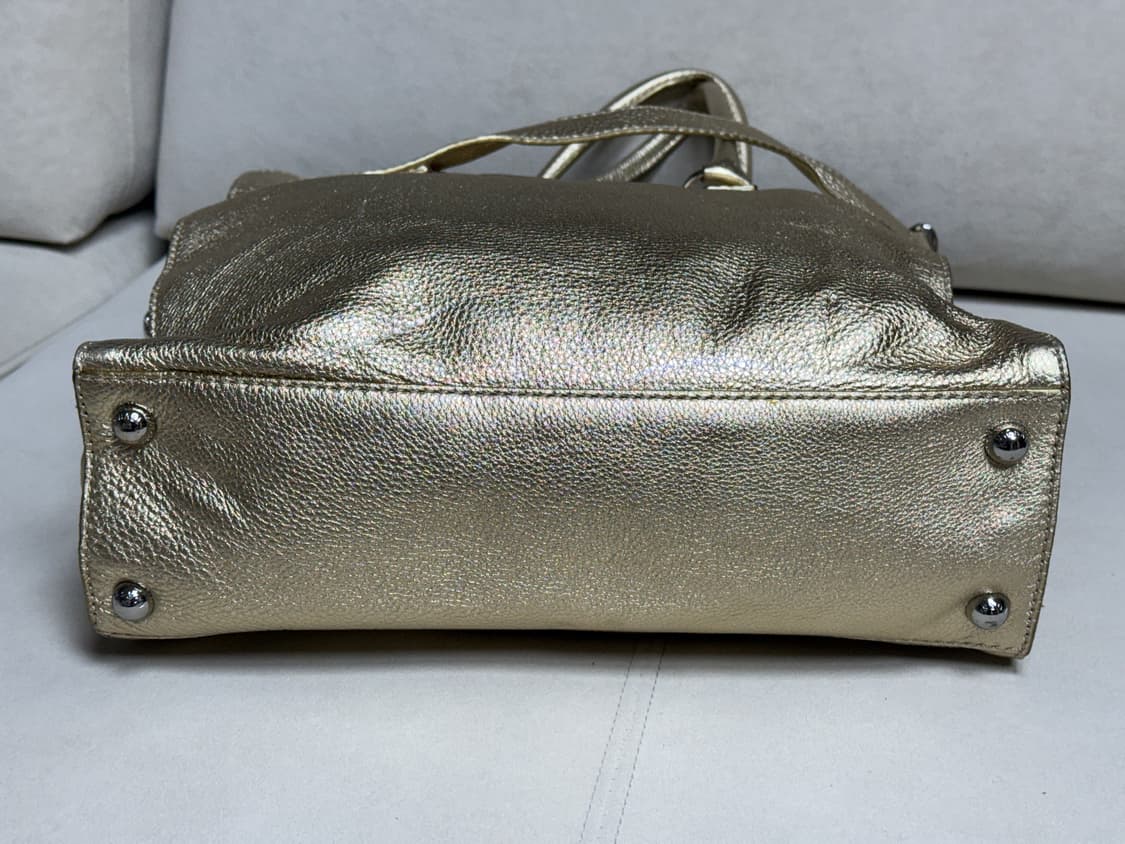 (새상품)마이클 코어스 해밀턴 가죽 토트 숄더백 골드 상품이미지5