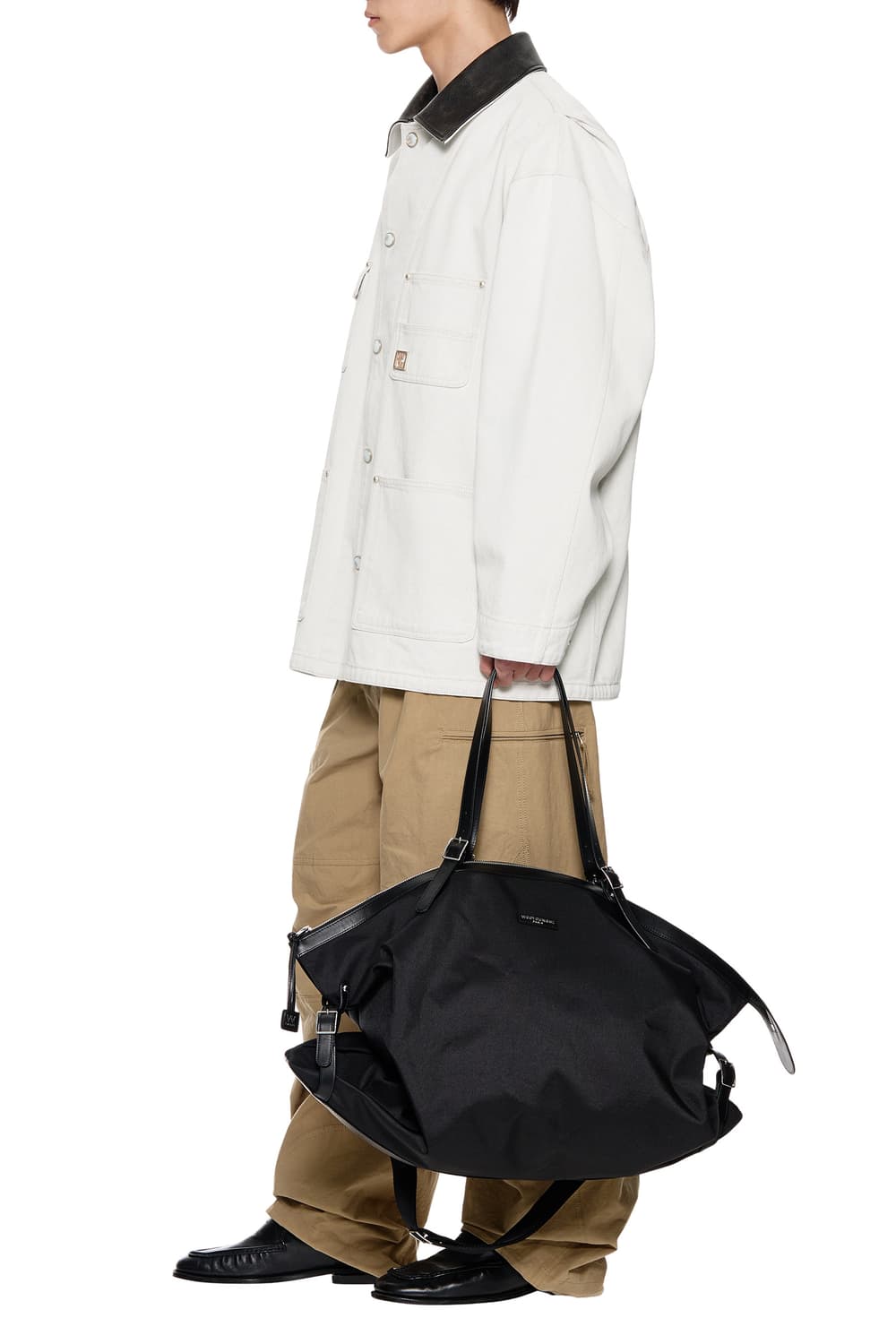 우영미 라지 코듀라 토트백 블랙 상품이미지1