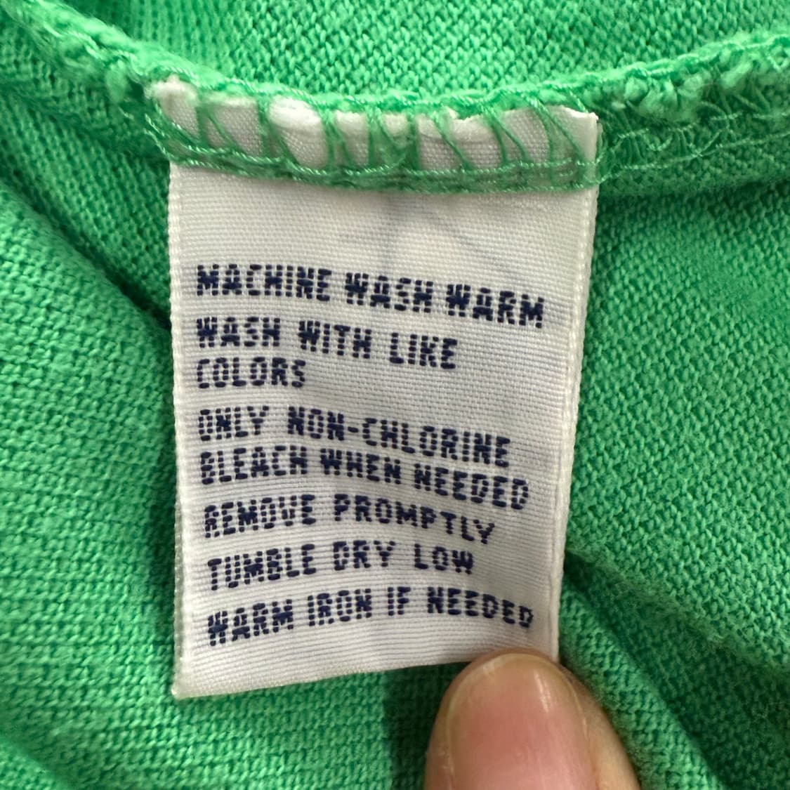 폴로 랄프로렌 그린 민트 빅포니 카라 반팔 티 상품이미지5