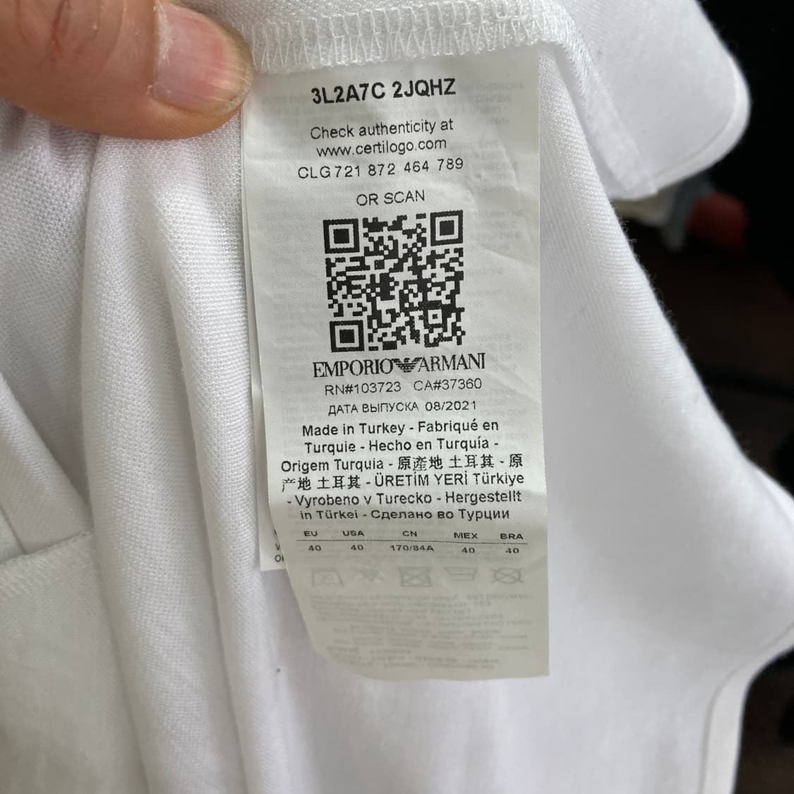 엠포리오아르마니 폴로드레스 정품 40  상품이미지5