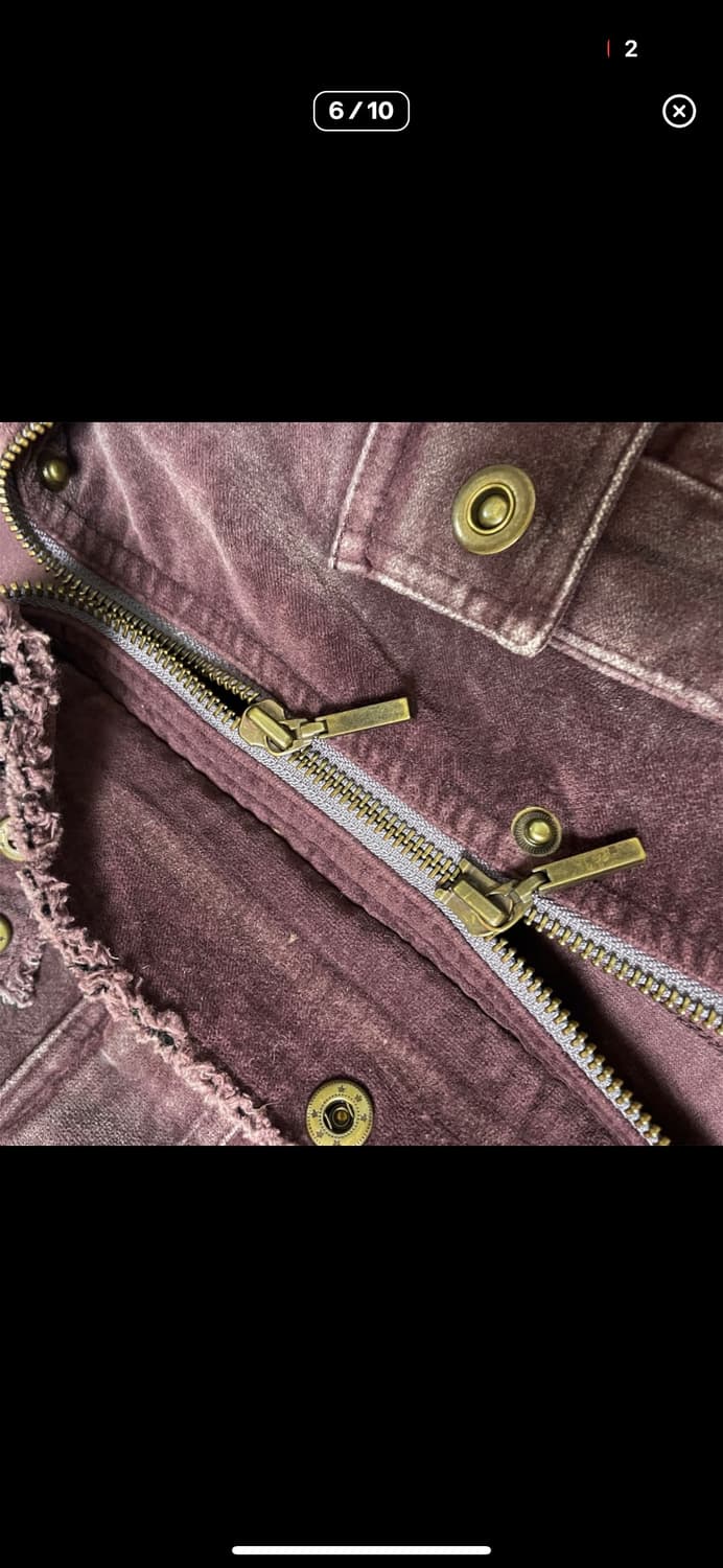 Dark purple velvet 2way hood jacket 상품이미지6