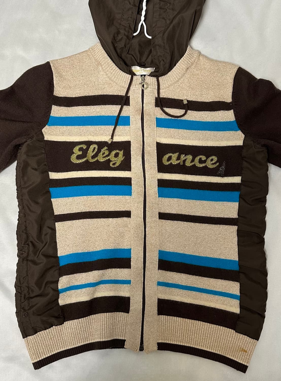 Elegance Paris Brown Jersey Jacket 상품이미지1