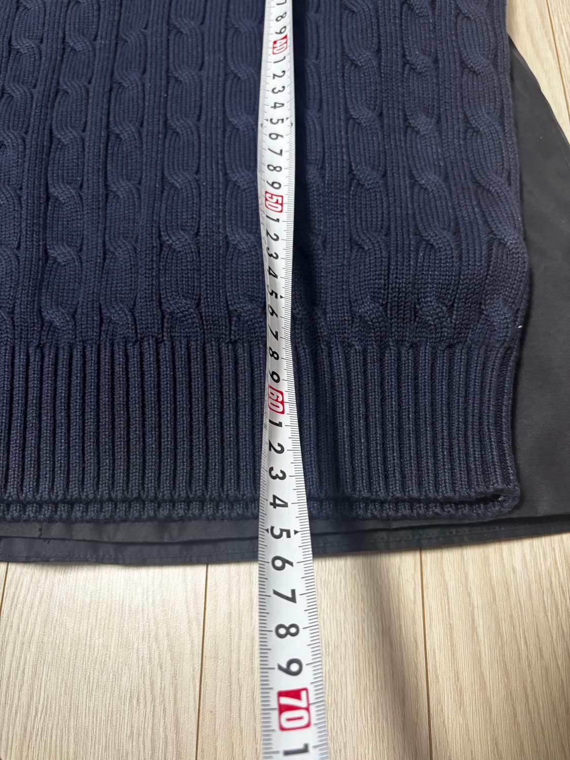 폴로랄프로렌 신형 큐알 블랙 꽈배기 니트 [XL] 상품이미지5