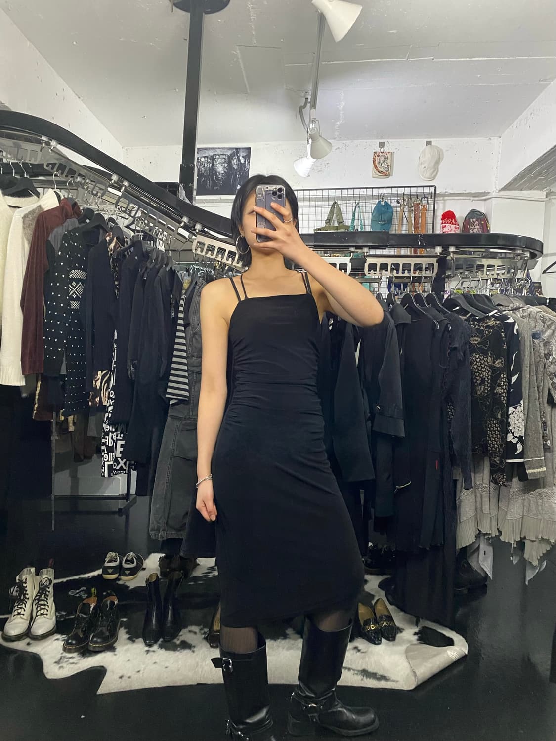 Modern Mode 셔링 미디원피스 상품이미지1