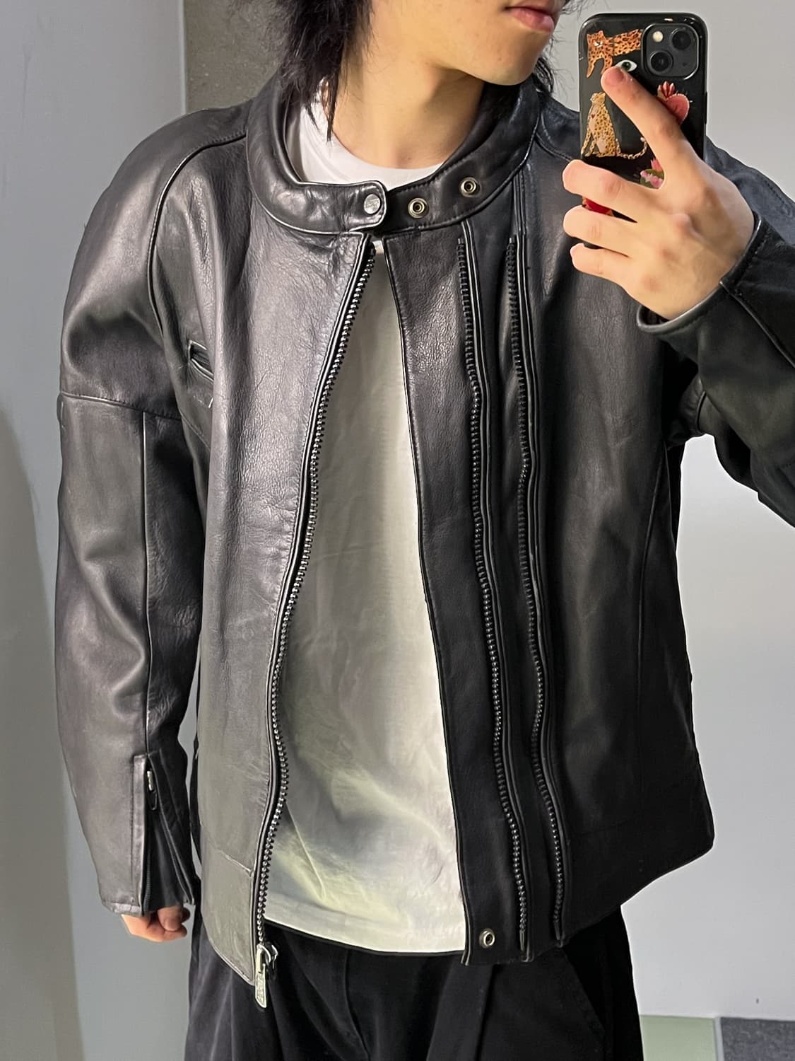 Echies 레더 80's 모토라드 레더 자켓 상품이미지2