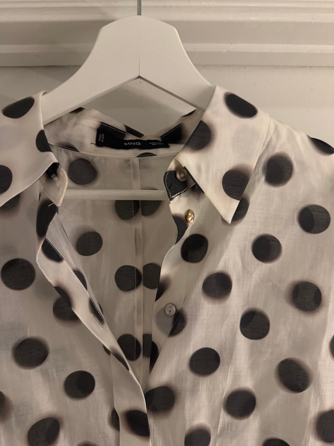 망고 도트 블라우스 셔츠 상품이미지2
