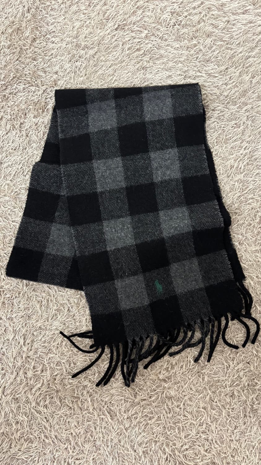 폴로 체크 목도리 상품이미지1