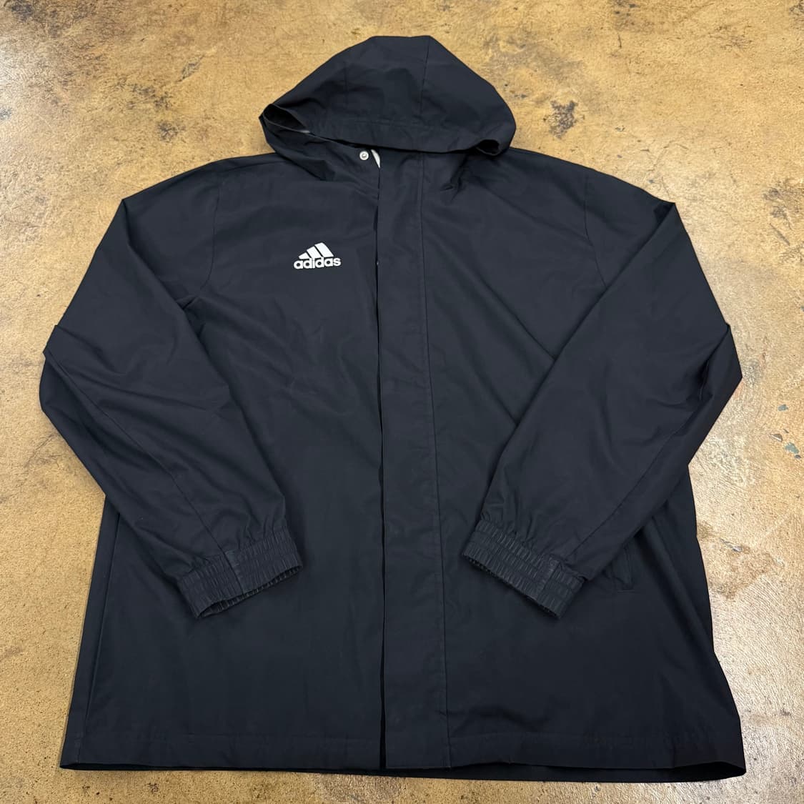 [정품/3XL] 아디다스 블랙 후드 바람막이 자켓 b15 상품이미지2