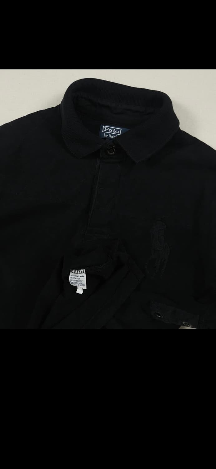 [100] (희귀) 폴로랄프로렌 빅포니 럭비티 블랙 상품이미지6