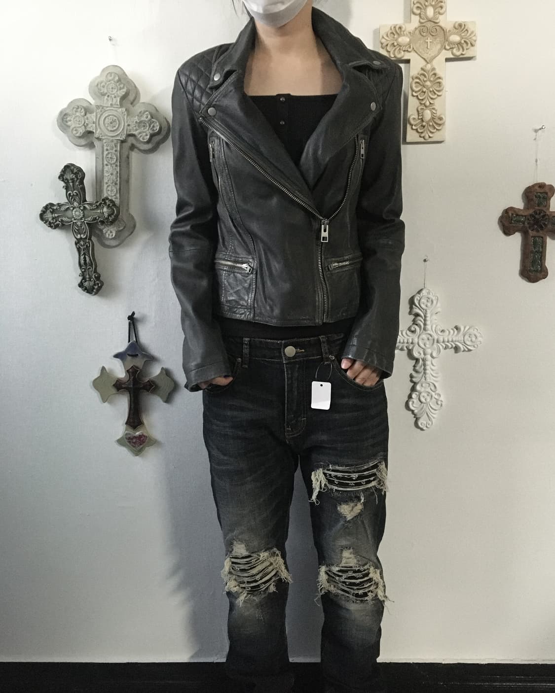 All saints leather rider jacket 상품이미지1