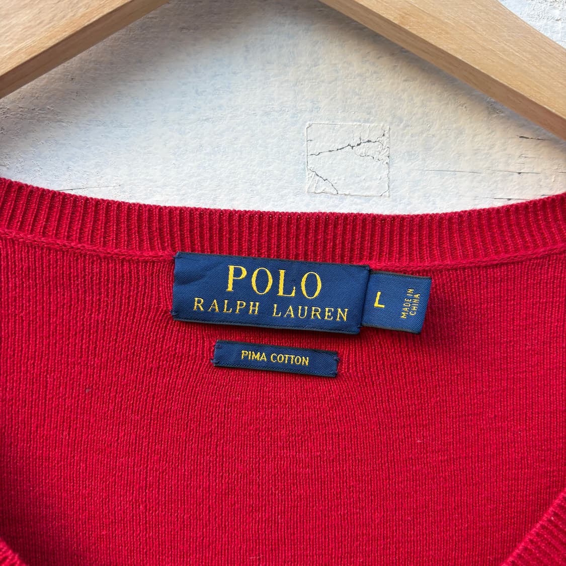 Polo 폴로 피마코튼 브이넥 니트 상품이미지6