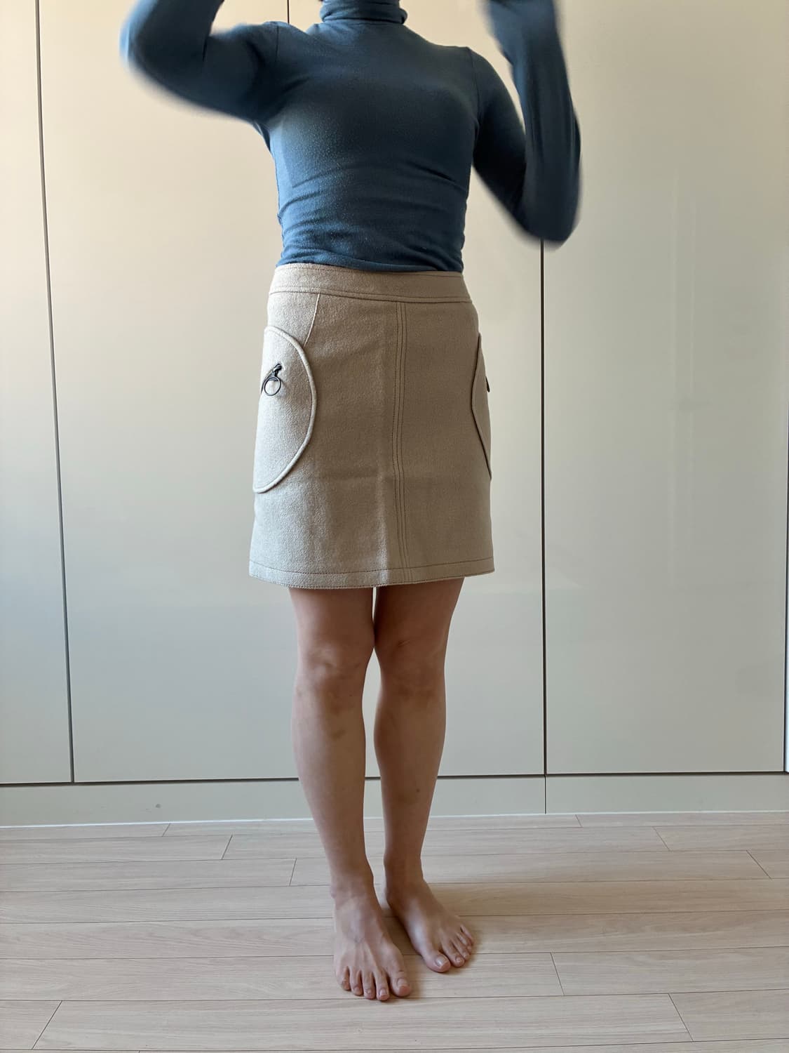 프라다 울 미니스커트 40사이즈 상품이미지6