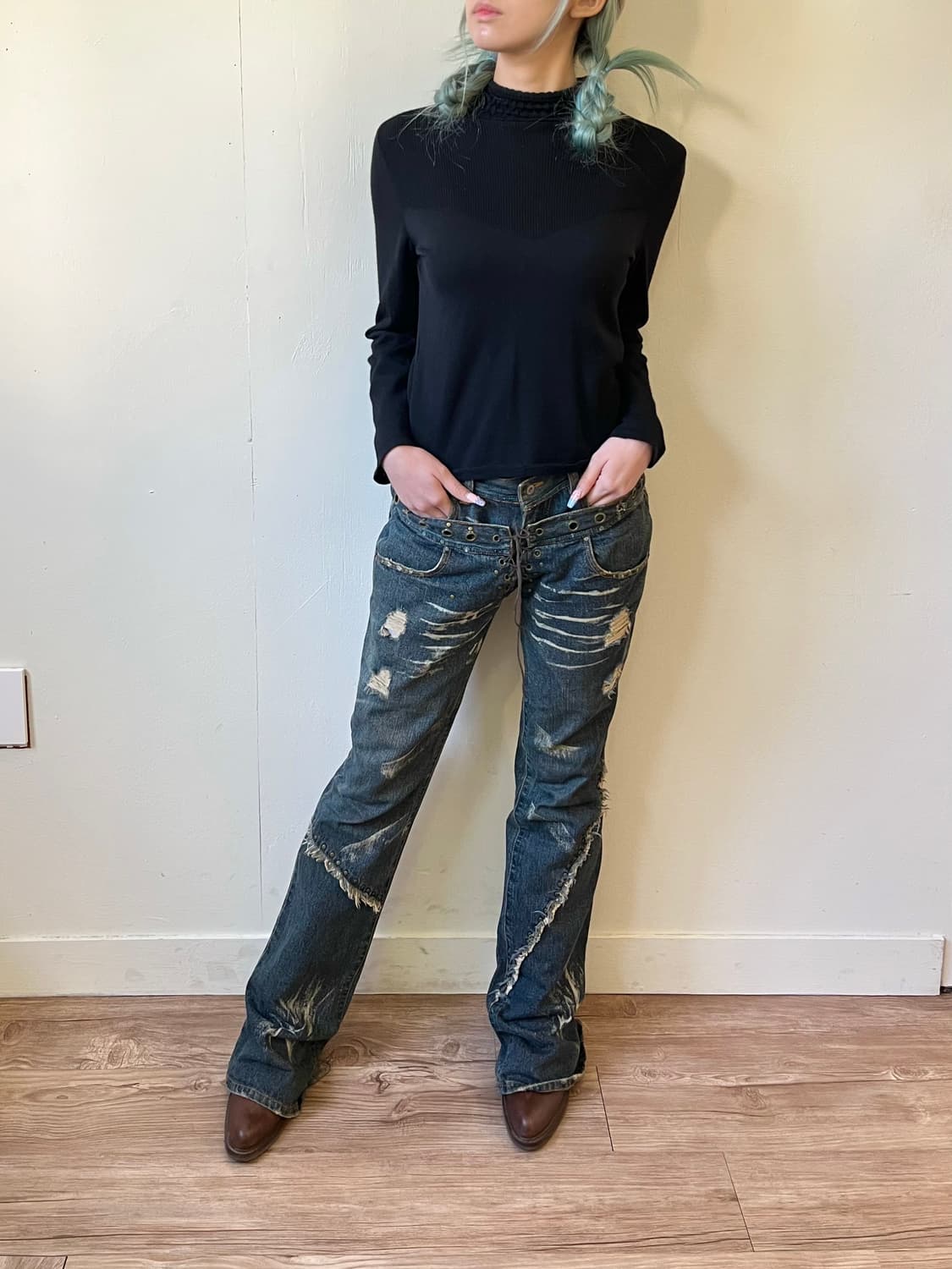 00’s LOWBOX 아카이브 데님 진 상품이미지6