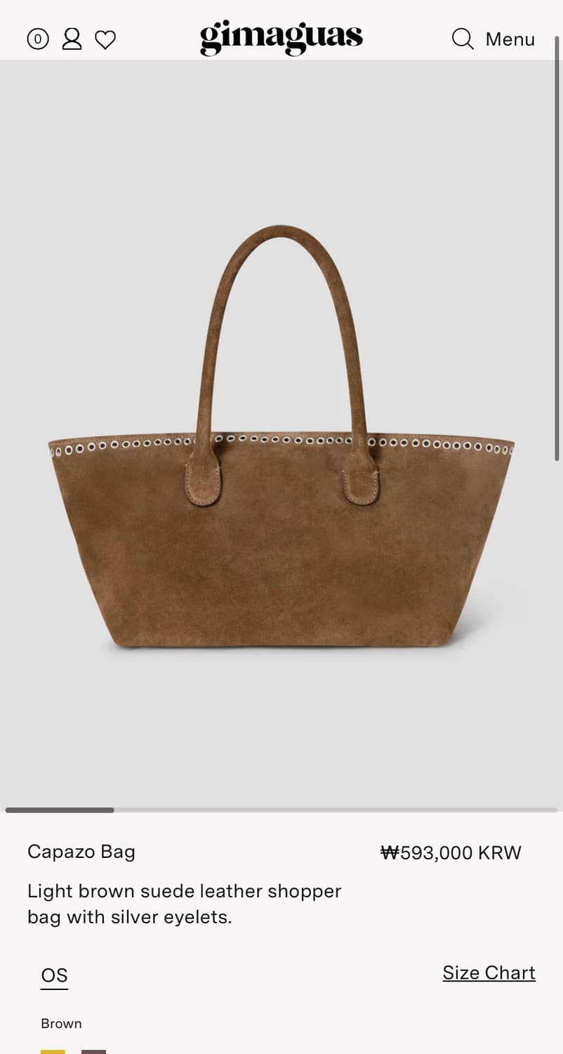 기마구아스 Capazo 카파조백 스웨이드 /브라운 상품이미지7