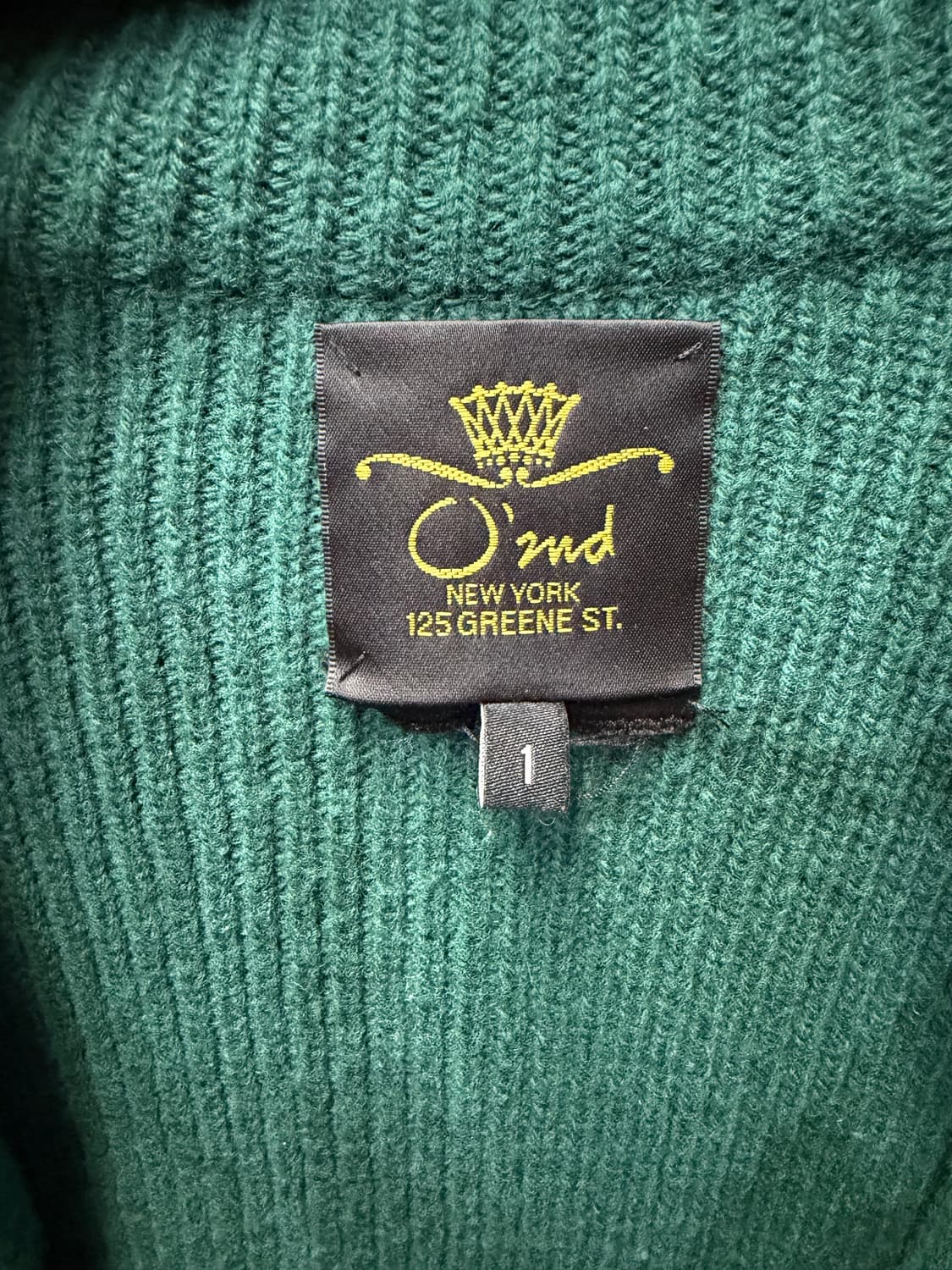 정품) O2ND 오즈세컨 한섬 이중 니트 자켓 1 상품이미지7