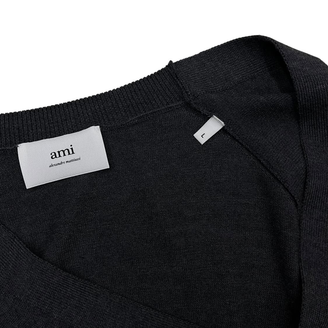 아미 하트로고 차콜 가디건 L 상품이미지5